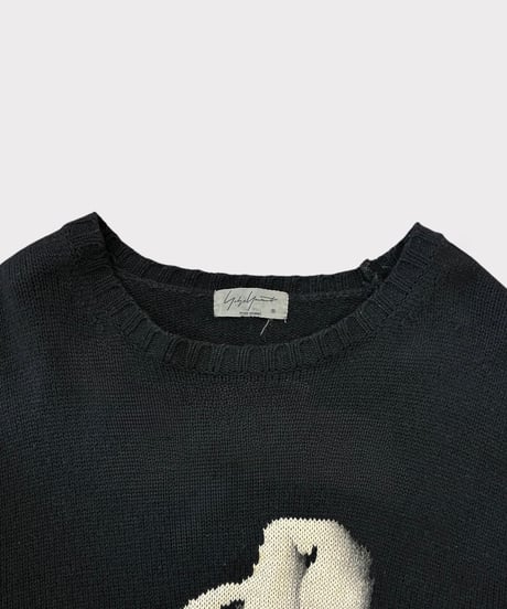 yohji yamamoto pour homme 18AW graphic knit