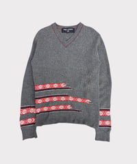 Comme des Garçons homme 09AW v-neck sweater