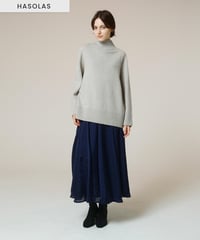 シースルードットスカート[ネイビー]