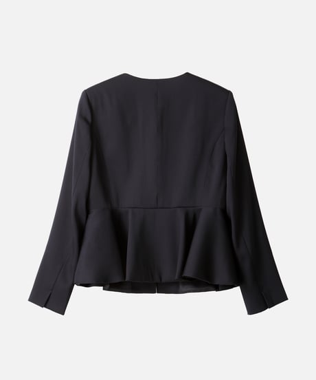 ペプラムジャケット セットアップ[ブラック]