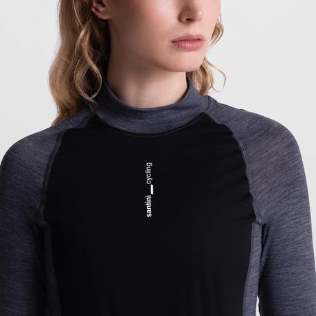 サンティーニ POWER SHIELD RPM WOOL ベースレイヤー NERO UNISEX CLASSIC