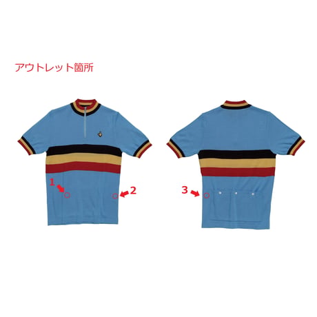 デマルキ　 ベルギー1974ジャージ（スカイ）