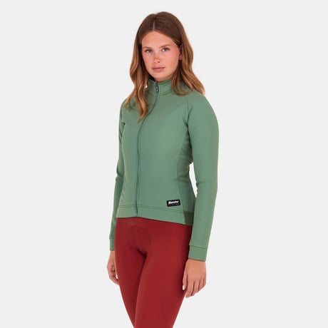 サンティーニ WINDPROOF WOMAN SINGLE-COLOUR JACKET ヴェルデ サルビア