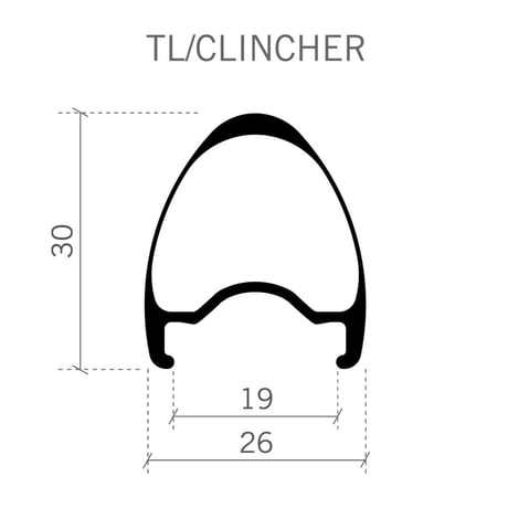 Vision ホイールセット　TC30 DB-CL CH-TL  710-0138111030