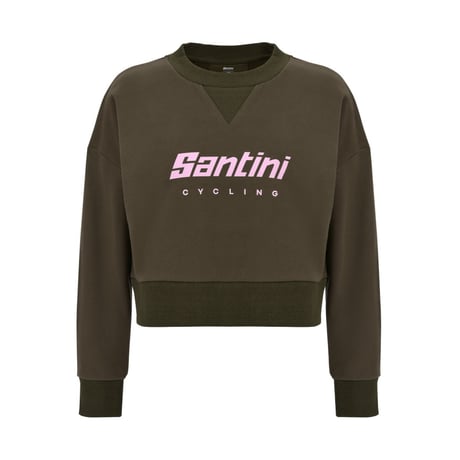 サンティーニ BRAND - CROPPED ウィメンズ スウェットシャツ ミリタリーグリーン