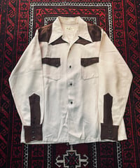 40s スラブレーヨン ツートンシャツ