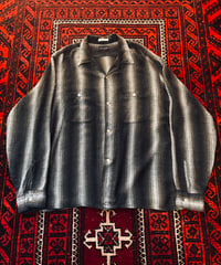 60s Van Heusen シャドーストライプ レーヨンシャツ