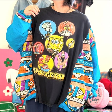 Tシャツ×ナイロンジャケット
