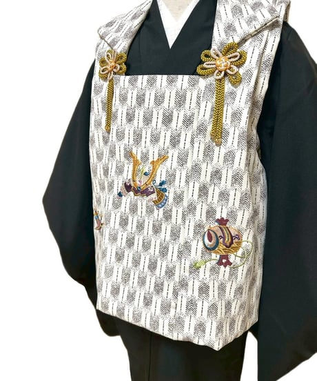 広島 七五三 着物 レンタル 3歳 男の子 被布 黒 P13