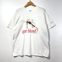 1990s EARTH SUN MOON “Got Blood?” Mosquito T-Shirt size XL