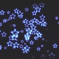 エフェクト素材・ライトスタースプラッシュ「青」（RGBA　AVI+PNG連番画像2形式パック販売）
