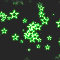 エフェクト素材・ライトスタースプラッシュ「緑」（RGBA　AVI+PNG連番画像2形式パック販売）