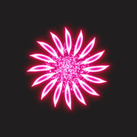 エフェクト素材・フラワースプレッドサークル「赤」（RGBA　AVI+PNG連番画像2形式パック販売）