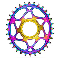 Oval Direct Mount Shimano 12速 PVD Rainbow Chainring