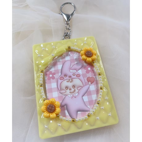 sunflower 🌻キーホルダートレカケース（レモン）