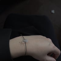 9/13 追加 macramé jewelry ring or bracelet( clear crystal )