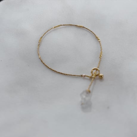 10/6 new　her-kimer diamond gold coating bracelet
