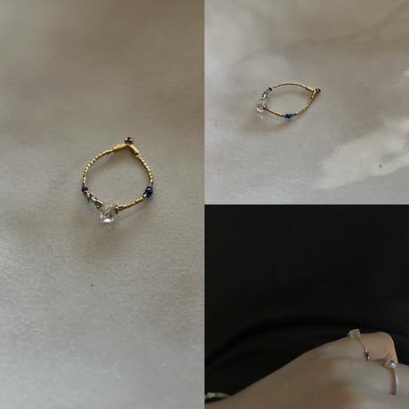 request item ／oil in quartz jewelry ring ／