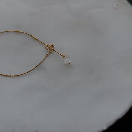 10/6 new　her-kimer diamond gold coating bracelet