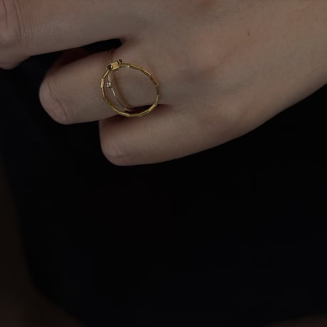 10/25new  2026a/w  ○ karen silver × K18YG ring  no.4 ○