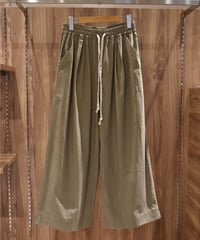 【LAST1】O project EASY WIDE PANTS/SUNDRYED COTTON SATIN