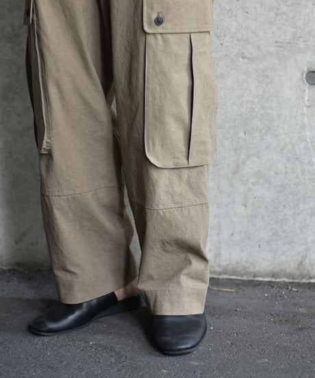 【LAST1】O project CARGO TROUSERS/SUNDRYED COTTON SATIN
