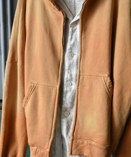 【LAST1】MOOJI MOOJI OVERSIZE ZIP UP HOODIE AGED