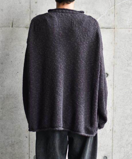 nakedgauge COTTON LINEN LOOSE FIT SWEATER