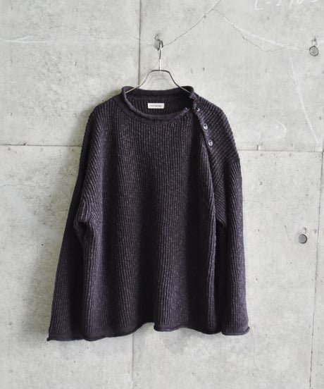 nakedgauge COTTON LINEN LOOSE FIT SWEATER