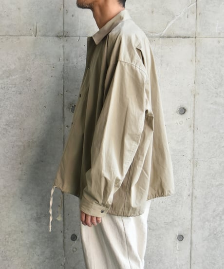 yose Drawstring Shirt -deadstock fabric- 【C】