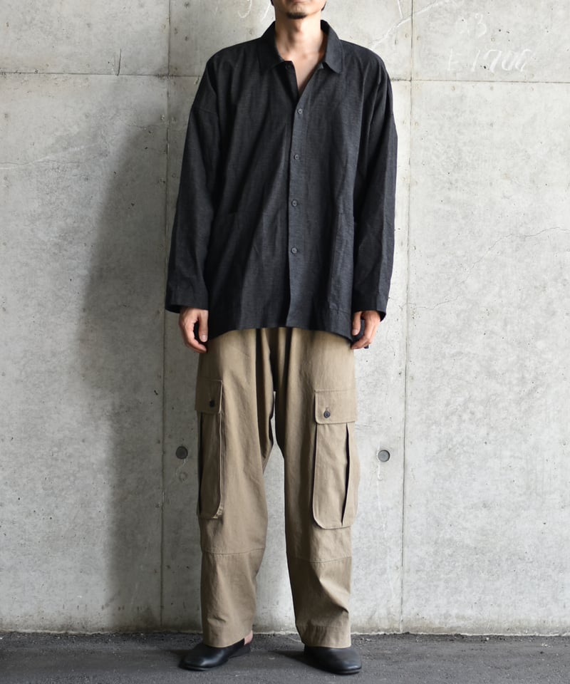 O project WIDE FIT SHIRT/FINE STRIPE COTTON CL