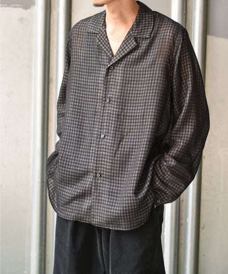 saby LAPEL SHIRTS - Bishu Japan wool Plaid FAB -