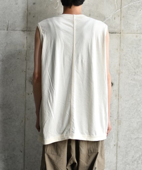 O project SLEEVELESS TEE  / COTTON HEMP JERSEY