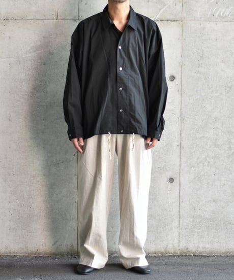 yose Drawstring Shirt -deadstock fabric- 【M】
