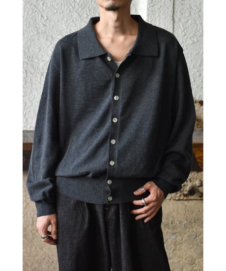 "Exclusive" ANDER  KNIT SHIRT CARDIGAN
