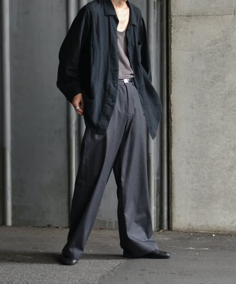 【LAST1】nakedgauge  WOOL GABARDINE ASHLEY SLACKS