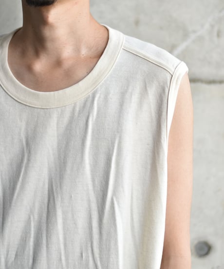 O project SLEEVELESS TEE  / COTTON HEMP JERSEY