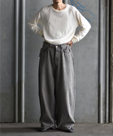 refomed FRESH MAN DENIM WIDE PANTS by EDWIN "STRIPE"