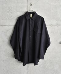 O project  PLAIN LOOSE SHIRT/MOHAIR WOOL LINEN
