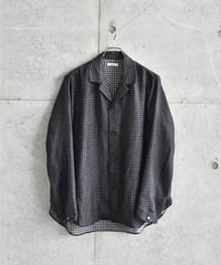 【LAST1】saby LAPEL SHIRTS - Bishu Japan wool Plaid FAB -