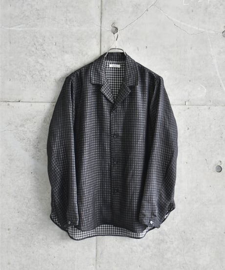 saby LAPEL SHIRTS - Bishu Japan wool Plaid FAB -
