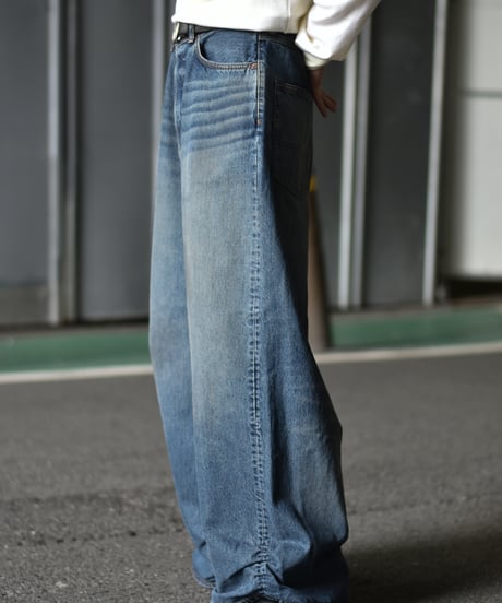 refomed FRESH MAN DENIM WIDE PANTS by EDWIN "USED"