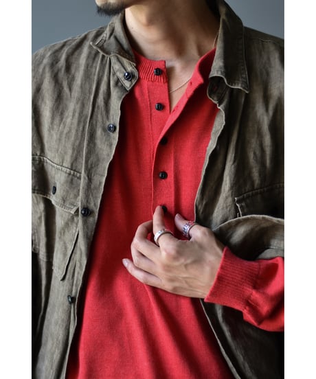 "Exclusive"ANDER HENLY NECK KNIT