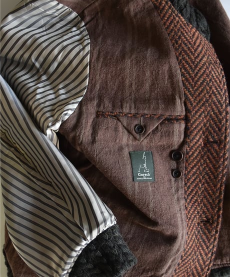 【LAST1】Gorsch the merry coachman Dynamic Herringbone Wool Blouson