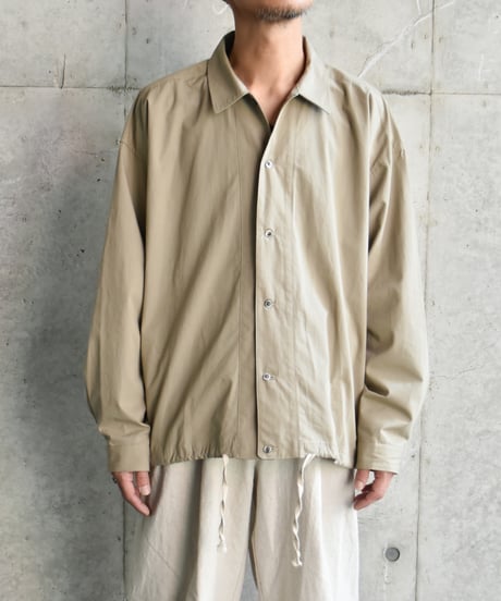 yose Drawstring Shirt -deadstock fabric- 【C】