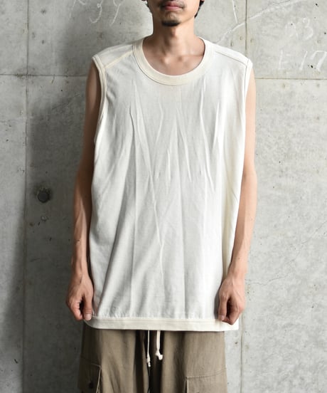 O project SLEEVELESS TEE  / COTTON HEMP JERSEY