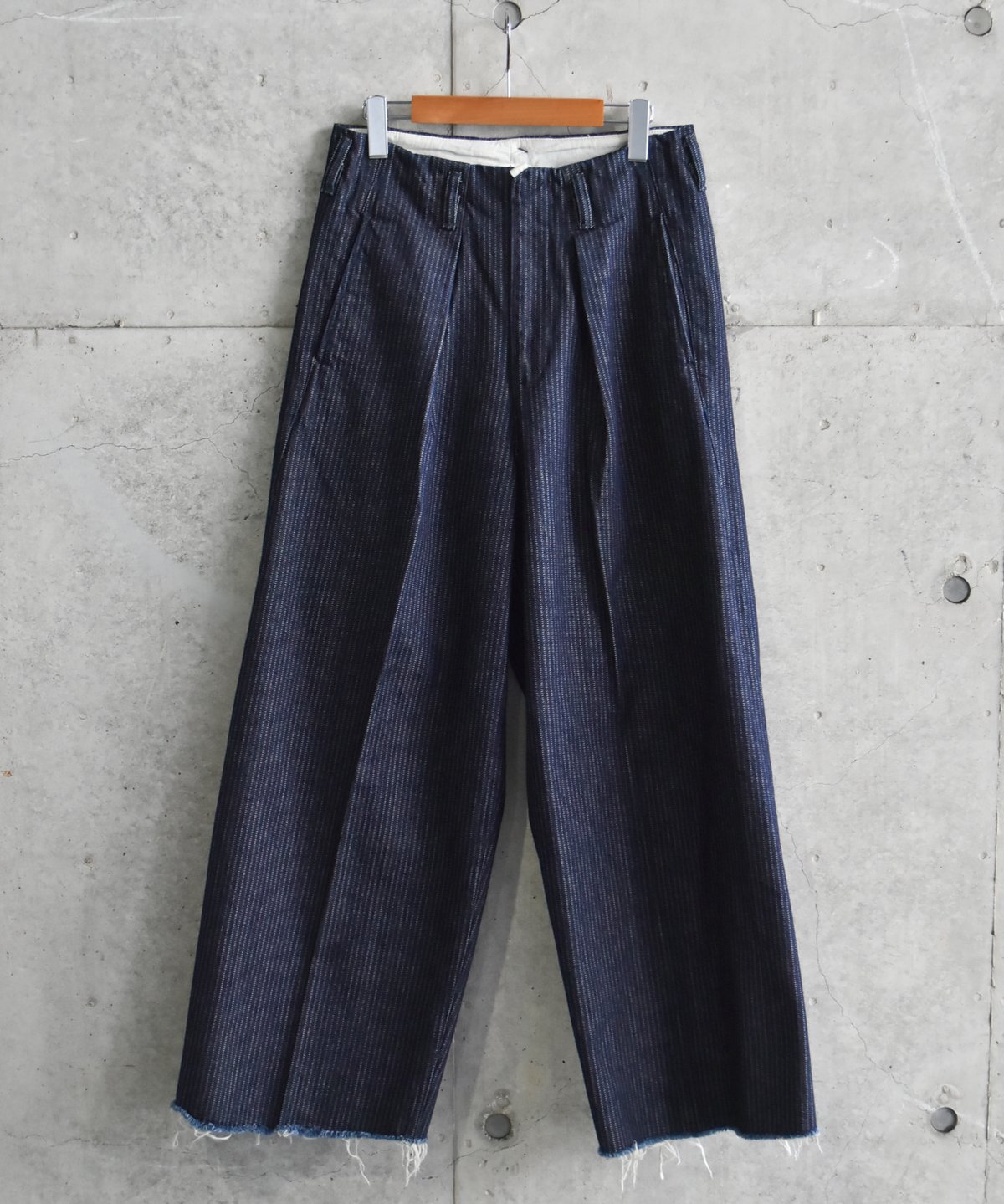 お*引様 saby TUCK BAGGY Stripe Denim Splash saby TUCK BAGGY TYPE 3 - Stripe Jacquard Denim