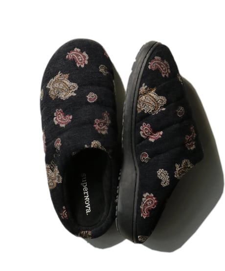 SUBU x superNova. - Velvet Jacquard / Black paisley