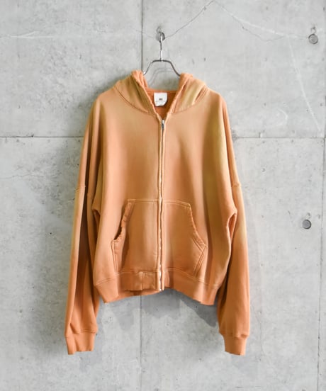 【LAST1】MOOJI MOOJI OVERSIZE ZIP UP HOODIE AGED