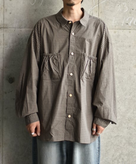 refomed WRIST WIDE  SHIRT "CHECK"